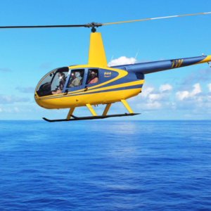Privé-vlucht helikopter 3 personen – 30 minuten – in Robinson R44