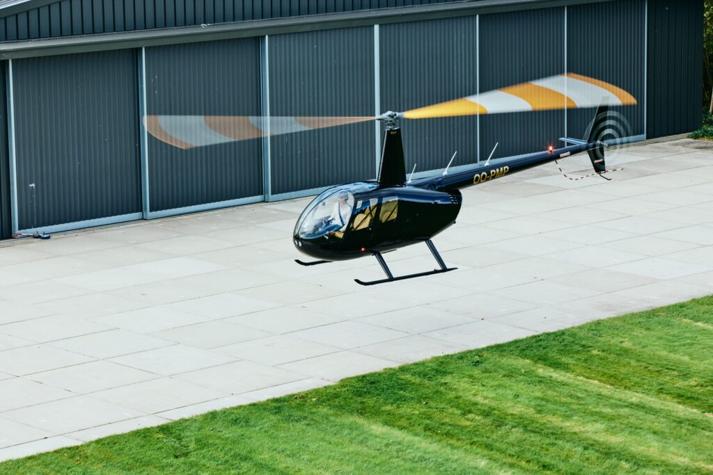 Training helicopter pilot Knokke