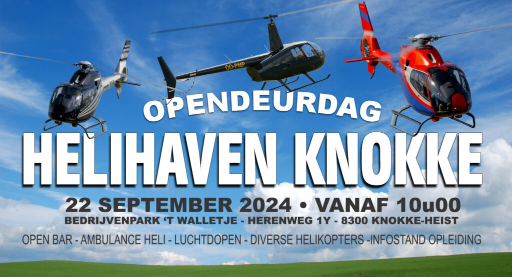 Affiche Opendeur Knokke Helihaven 2024