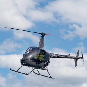 Initiation flight R22 during Open Door Heliport Knokke